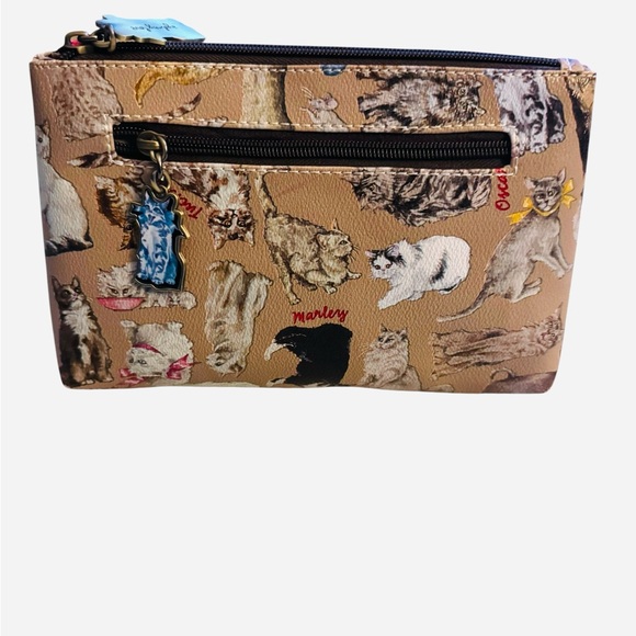 Sydney Love Cat Print Clutch Bag - Picture 3 of 6